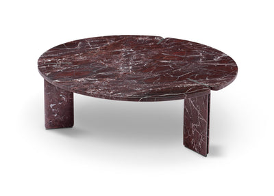 COROLLA COFFEE TABLE BIG WHITE MARBLE BASE WHITE MARBLE DIA.100X35CM