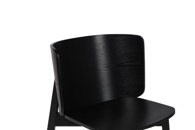 Moka Black Wood Side Chair