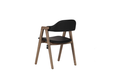 Emilia Brown Wood Armchair