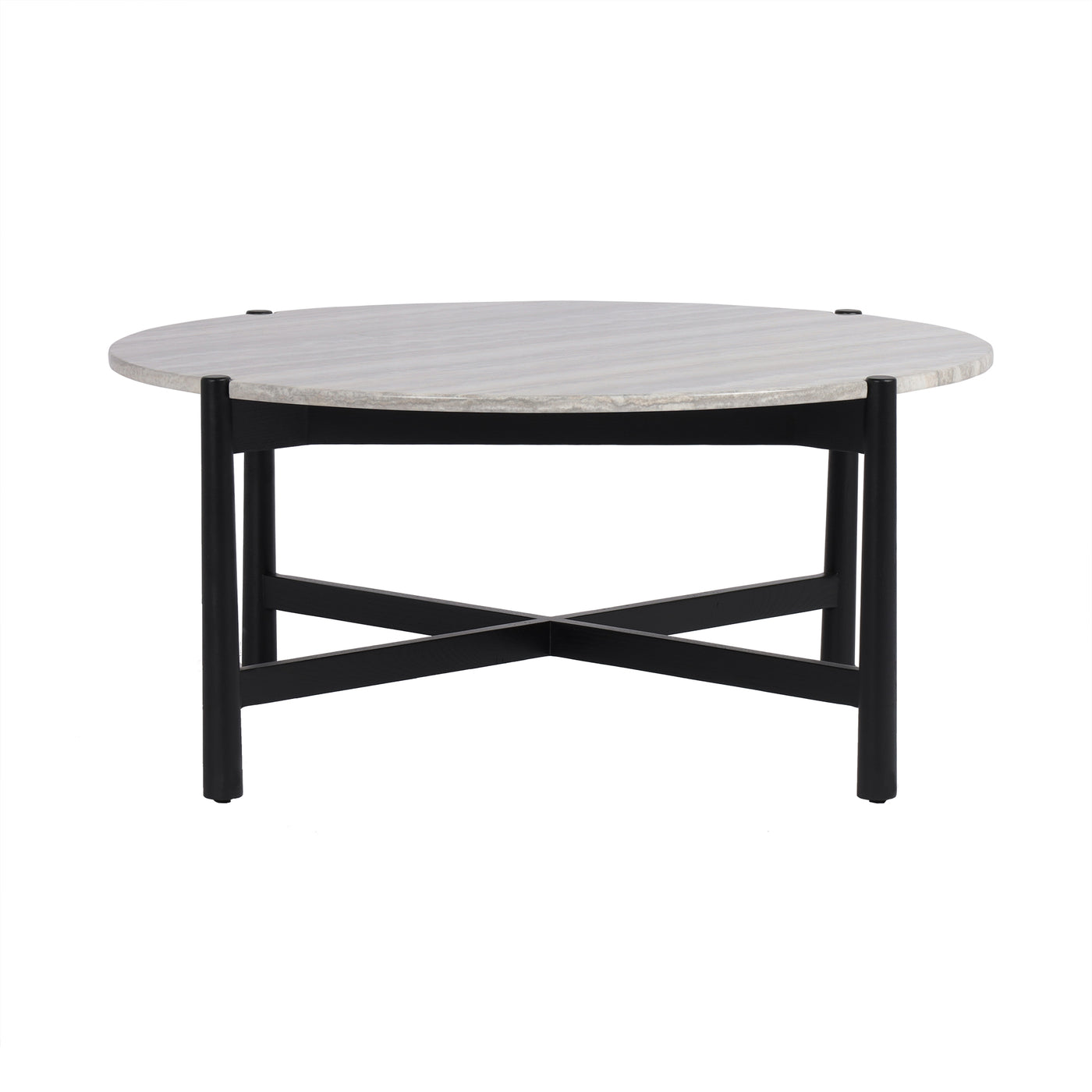 Torsa Wood Coffee Table With Marble Top
