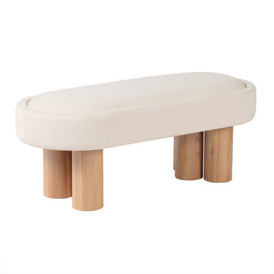 Galet Wood Ottoman